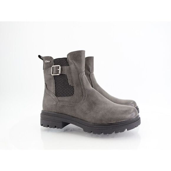 Spring Step Kaze Ankle Boots Womens 39 8.5 Gore-tex Grey Lug Sole Vegan Moto - Picture 1 of 12